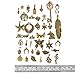LANBEIDE Wholesale Bulk 50 Gram Antique Gold Assorted Charms Pendants DIY for Jewelry Making and Crafting