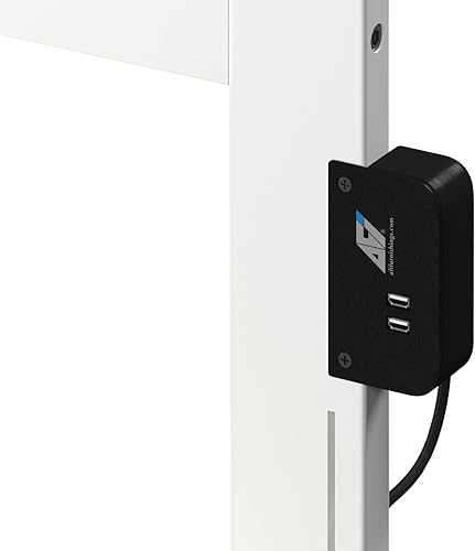 Miniatura 10 de AFI Metro cama de plataforma de madera de perfil bajo con estribo a juego matrimonial nogal