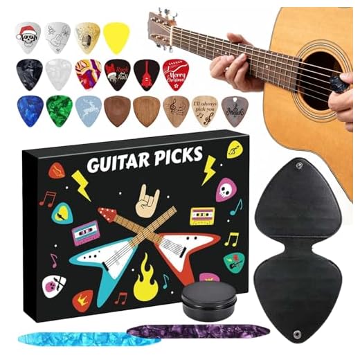 Calendarios de Adviento con foto de guitarra, calendarios de Adviento de púa de guitarra de Navidad, calendario de cuenta regresiva con temática musical de 24 días con diferentes texturas y caja de