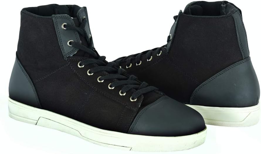 A&H Apparel Men Motorcycle Shoes Casual Streetbike Accessories Breathable Protective Gear Powersport Footwear (8.5)