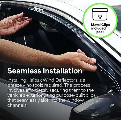 Haibak Wind Deflectors Set Compatible With Seat Ibiza MK4 6J 2009-2017 2 Doors Tinted 2pcs in Channel Fitment - Image 5