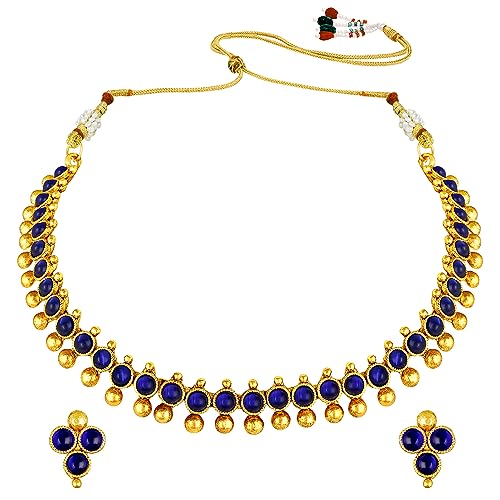Image of Peora Traditional Ethnic Necklace & Jewellery Set Gift for Women
