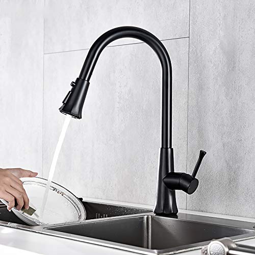 Robinet de cuisine extensible en laiton pour éliminer les éclaboussures