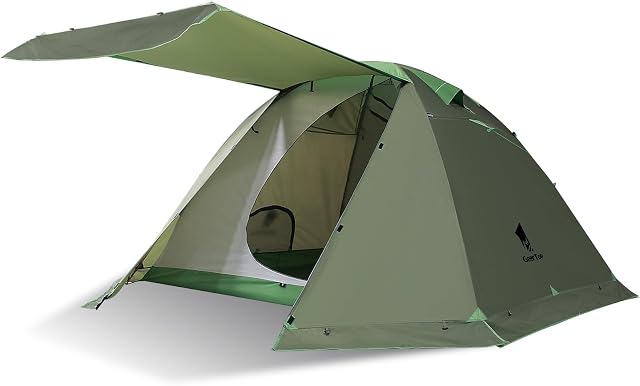 GEERTOP Tent for Camping 4 Person 4 Season Waterproof Tent Lightweight Double Layer Family Tent for Outdoor Camp, Backpacking, Hiking Travel