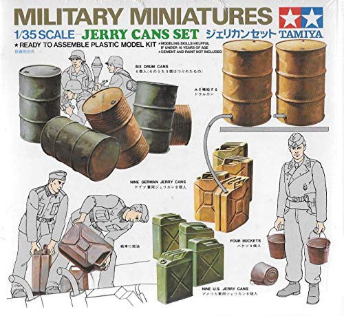 3 Sets of Tamiya Military Assembly Models Bundle - Sand Bags, Barricade and Oil Drums, Jerry Cans and Bucket Sets (Japan Import) - Image 5