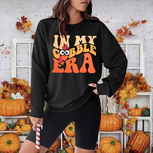 FAYALEQ Thanksgiving Sweatshirt for Women Gobble Turkey Graphic Pullover - image 3