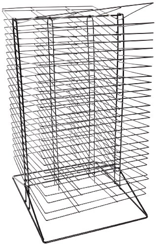 Sax All-Steel Double Sided Wire Drying Rack, 50 Shelves, 17 x 20 x