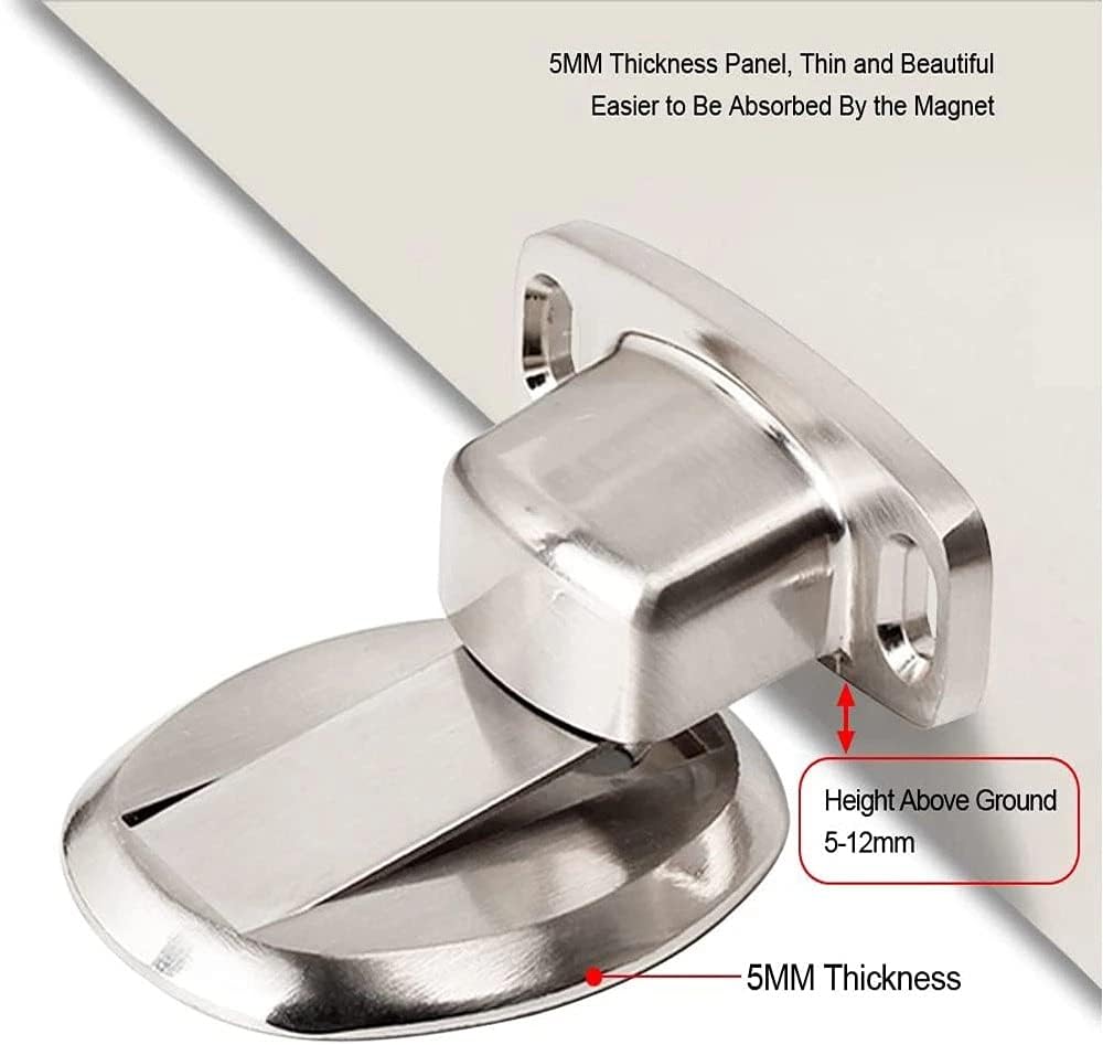 Door Stopper Heavy Duty Metal Door Stop Catch Holder Floor Mounted with Self Adhesive Conceal Screws Floor Mounted