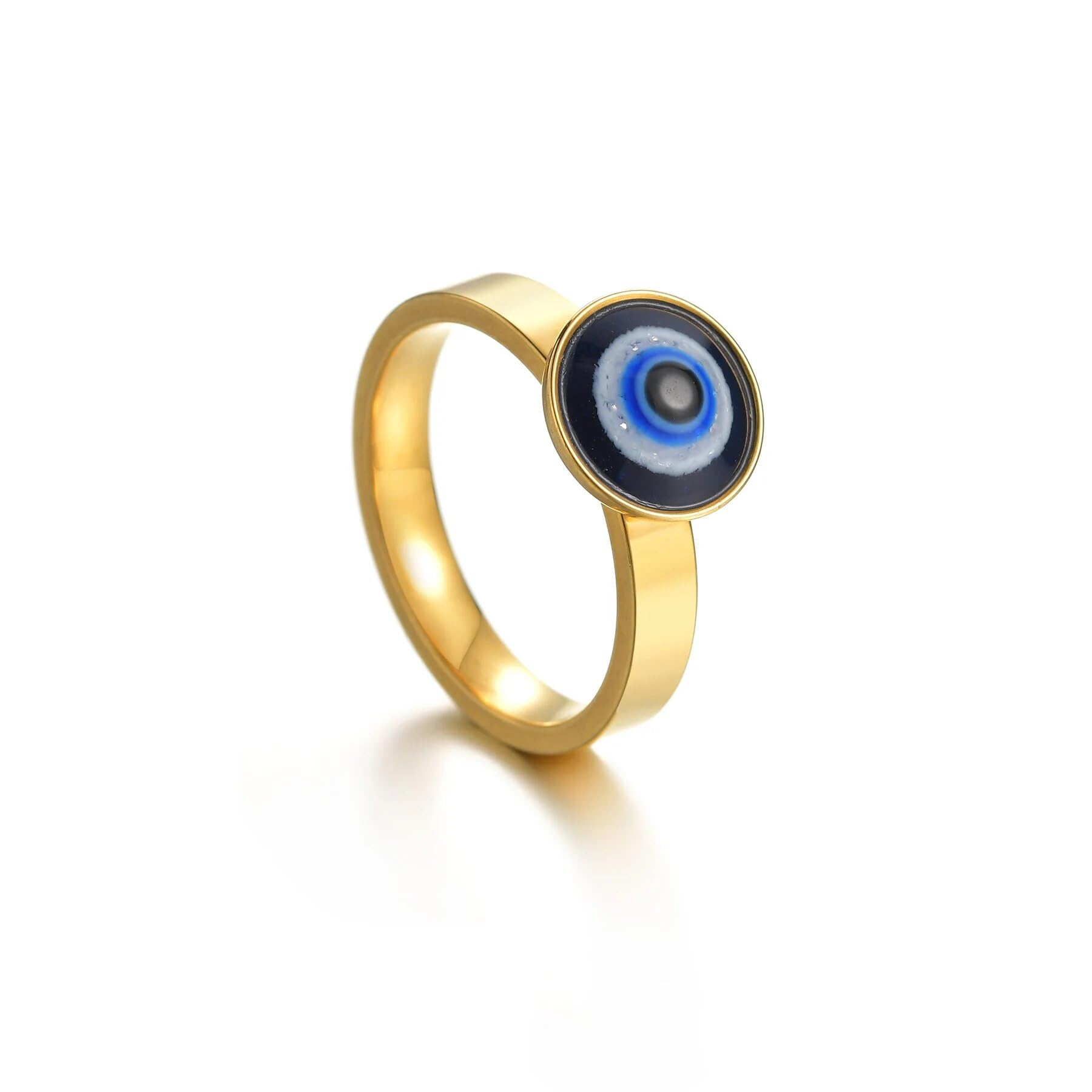 See full amazon price history chart for El Regalo 1 PC Evil Eye Titanium Steel Finger Ring- Anti Tarnish/Waterproof Stainless Steel Evil Eye Ring for Men, Women, Girls, Boys (Gold, 17) El Regalo 1 PC Evil Eye Titanium Steel Finger Ring- Anti Tarnish/Waterproof Stainless Steel Evil Eye Ring for Men, Women, Girls, Boys (Gold, 17) (B0CM3XY4KQ) Amazon Price History, Amazon Price Tracker