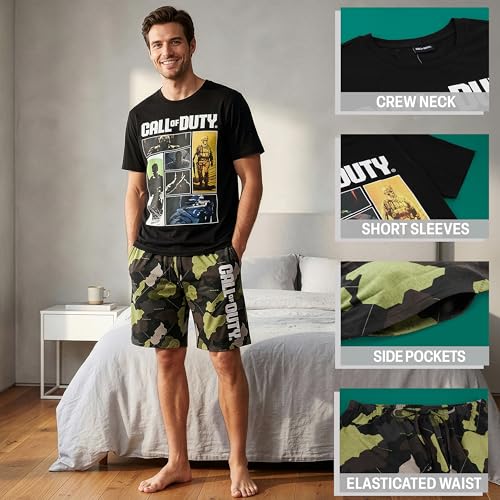 Get Trend Call of Duty Piżama męska, Czarny, XXL