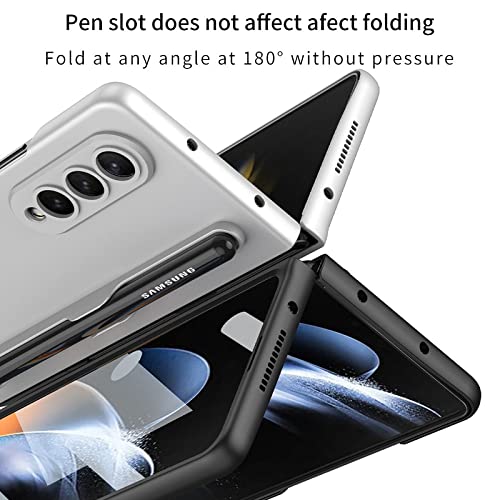 Coque Galaxy Z Fold 4 fine mate anti-rayures or qui intègre le stylet S Pen - 4