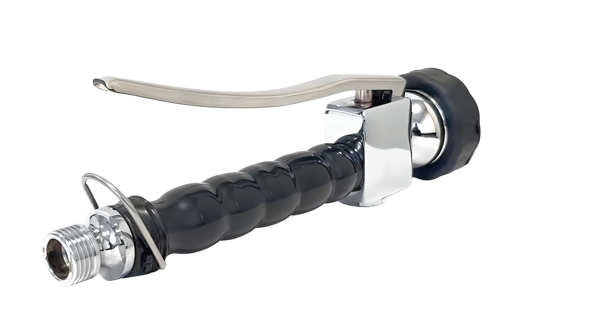 UZMAN Doccetta professionale Gastro (nero) con staffa di bloccaggio da 1/2", in acciaio inox, per doccetta a gas