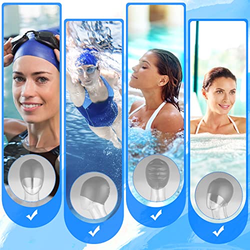 WLLHYF 2 Pezzi Cuffia da Nuoto Unisex Adulto in