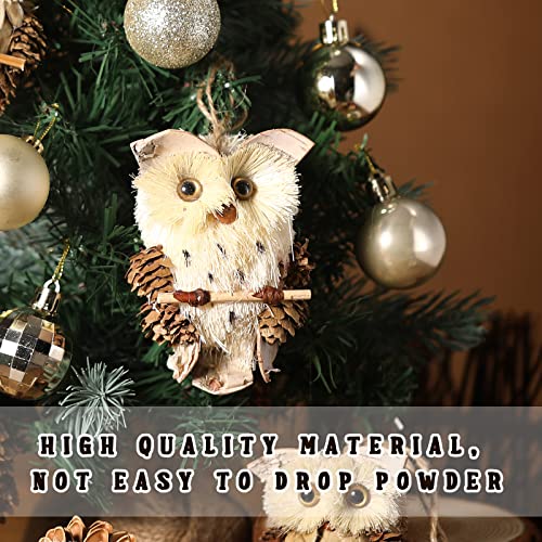 68 Pieces Woodland Tree Decorations Set Gold Ball Owl Hedgehog Woodland Theme Ornaments Jute Burlap Tree Wrap And Bows Assorted For Farmhouse Ornaments Winter Animal Party Birthday Decor #TOP3