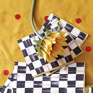 Mackenzie childs courtly check cocktail paper napkins  urban country home decor