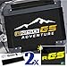 2pcs adhésif R1250GS Adventure Compatible avec Les Motos BMW Motorrad R1250 GS R 1250 HP Touratech y GIVI Trekker Outback 37L 48L (Blanc/Jaune)