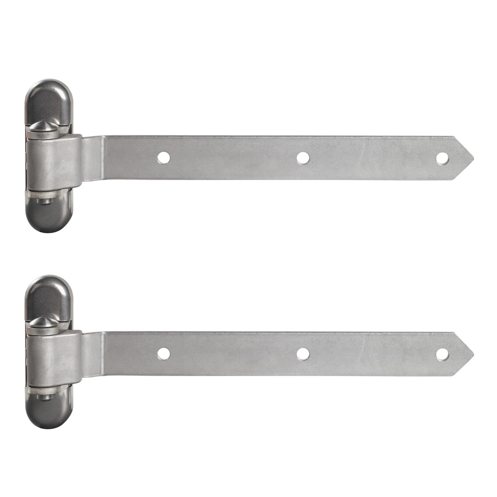 LOCINOX 3-fach verstellbares Torband /1 Paar/180° Edelstahl 3DW, Torangel, Torscharnier, Torbefestigung, Torhalterung (Länge 350 mm)