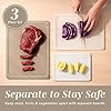 COOK WITH COLOR Extra Large Cutting Board Set, Jumbo-Sized Boards with Rubber Border for Enhanced Cooking Experience, 3-Piece, Brown #2