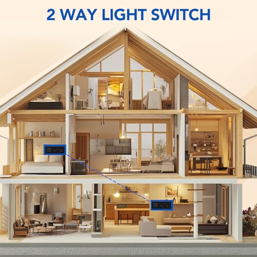 BSSED Lichtschalter mit Doppelt Steckdose 2 Fach 2 Wege,10A Kristall Glas Platte Wandschalter mit 16A Schuko Steckdose Schwarz, Physische Taste Schalter mit Steckdose- 228mm