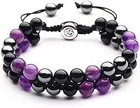 Vista 37 de Triple Protection Bracelet - for Protect & Balance - Energy Crystal Handmade Bracelets for Men Women Blue