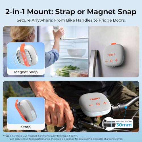 Image of Tribit StormBox Micro 3 Bluetooth Speaker, 13W, IP68, 24H Playtime,Gray