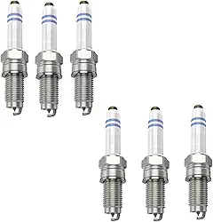 Vela de ignição para VW 1.2/1.4 TGI/TSI - Jogo com 6 unidades - Velas de ignição automotivas de platina dupla