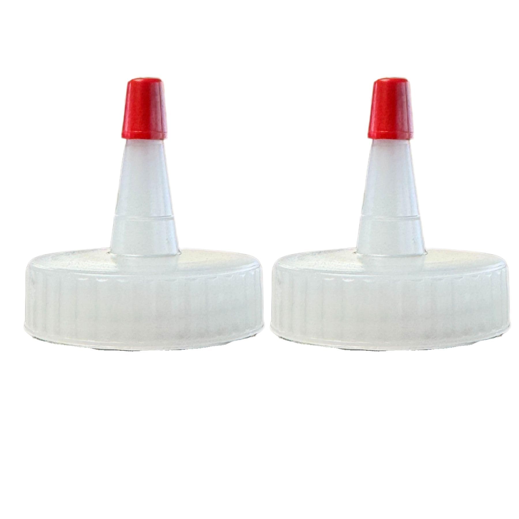 Speak Naturals 12 oz. 38mm 38-400 Clear Bottle for Honey, Syrup, Salad Dressings and More with Cone Serving Caps, (Pack of 2)