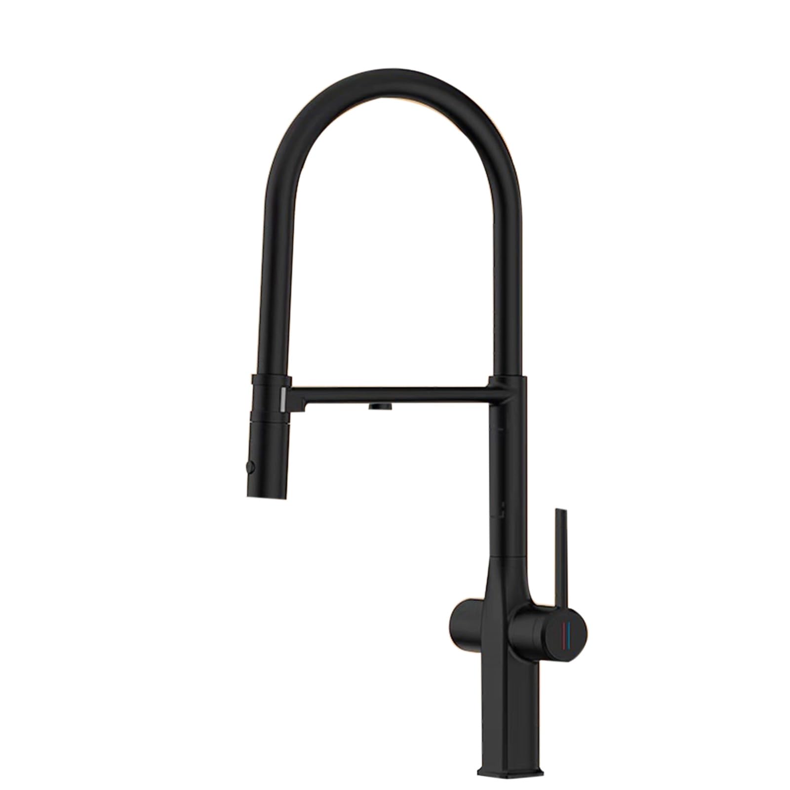 ZQFHSX Kitchen Mixer Tap, Flexible Rotating, Single Hole, Brass Construction, BrushedFinish, Purified Water Features