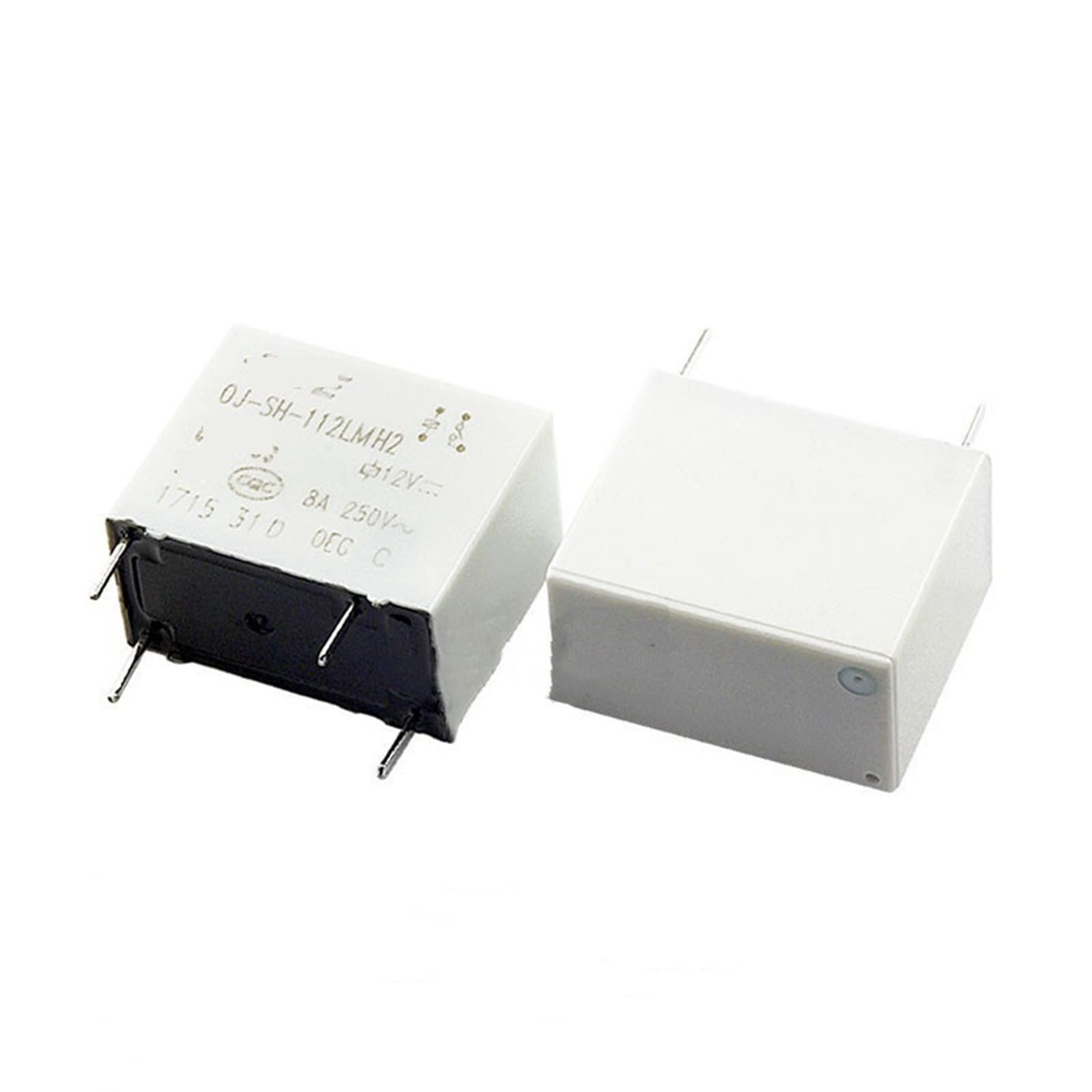 AERBNYEQP 10Pcs Relay OJ-SH-112LMH2 OJ-SH-124LMH2 OJ SH 112LMH2 OJSH112LMH2 12VDC 24VDC 12V 24V 4PIN(OJ-SH-124LMH2)