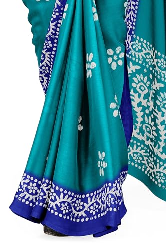 Image of MIRCHI FASHION Saree for Woman Chiffon Batik Printed | Lightweight Daily Wear Women's Office Sari with Blouse Piece (Available in 40 Colours)