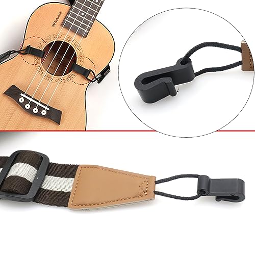 Image of Adjustable Ukulele Strap, No-Drill Ukulele Straps Adult Size, Easy to Use with Double J Hooks, Ukulele Accessories