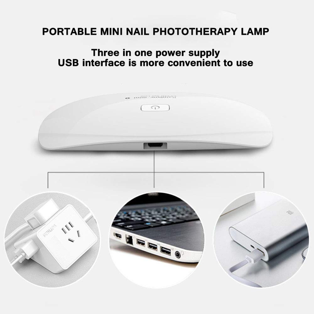 USB Mini lampa do paznokci LED suszarka