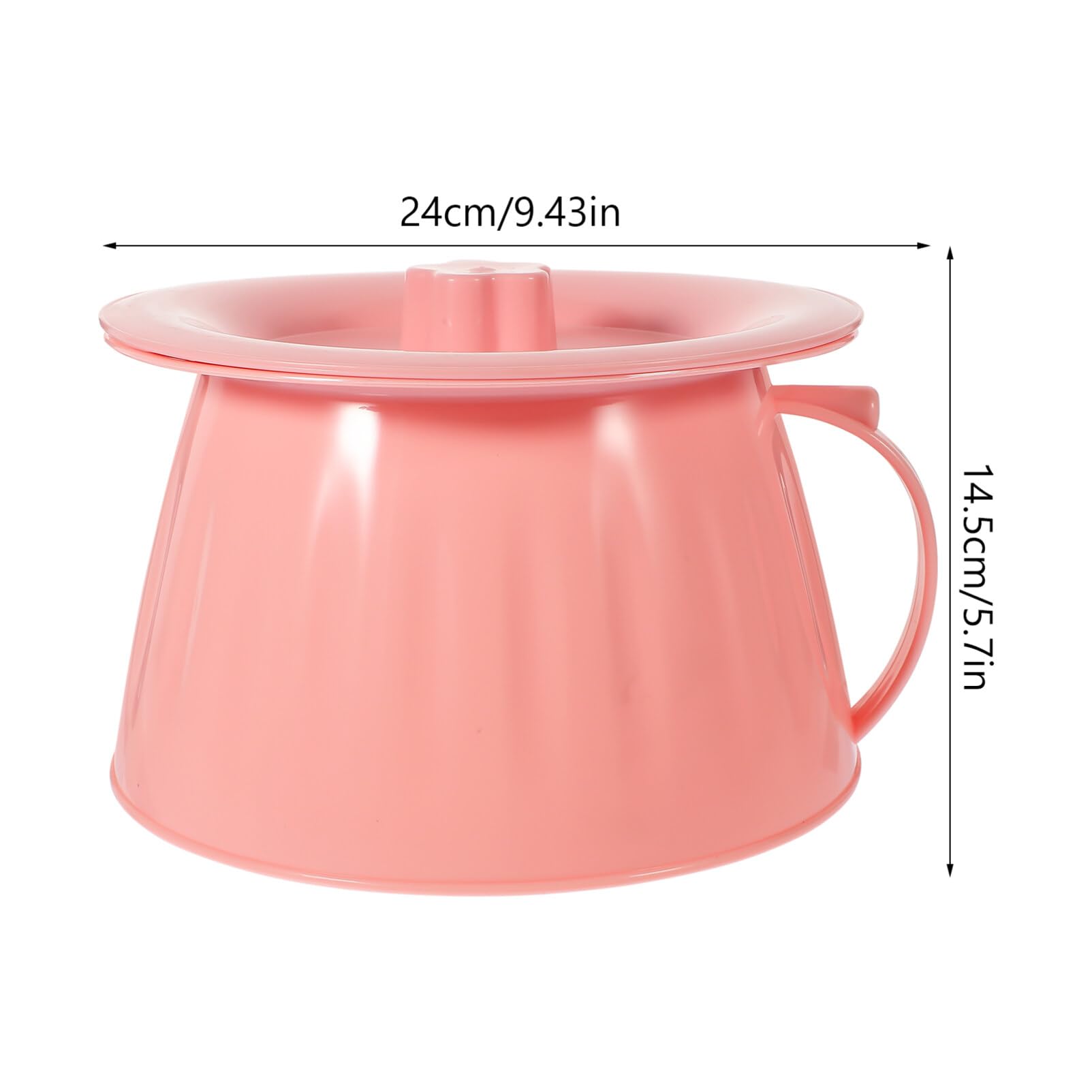 Chamber Pot with Lid Urinal Bottle Urine Pots Potty Pee Bucket Portable Toilet Urinal Basin Potty Bedside Urinal for Women Men Elderly Kid Pink
