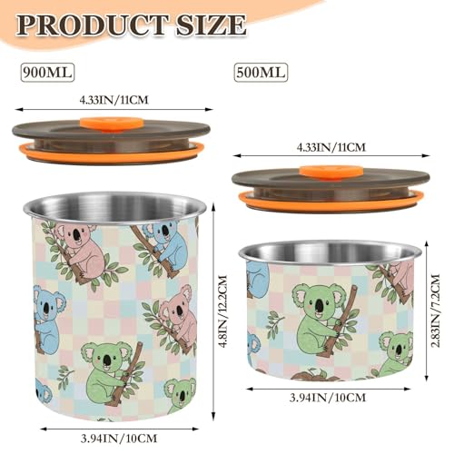 Envase hermético para café acero inoxidable 900 ml miniatura 2