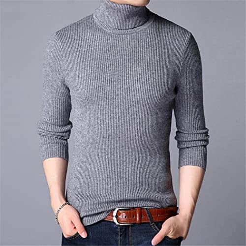 Pull col roulé tricot homme blanc YIOLEAMP ample contre l'inconfort - 2