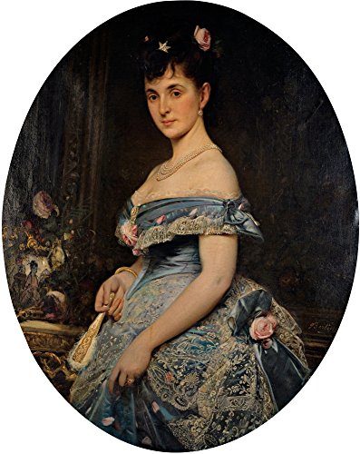Bertini Giuseppe Female Portrait 19Th Century Oil
