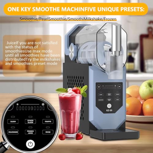 DHMYYXGS Slushy EIS Maker,Margarita-Maschine,Slushie Maschine Für Zuhause,Creme - Milchshake-Maschine,5 Voreingestellte Programme,Gefrorene Slushie,Margaritas,Frappés,Milchshake – Bild 6