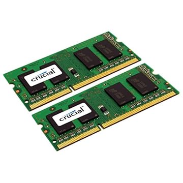 Crucial Kit RAM de 16 GB (2 x 8 GB) DDR3 1600 MHz CL11 memória para laptop CT2KIT102464BF160B