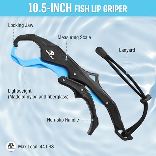 Image of Mossy Oak Fishing Tools Kit- Fishing Plier, Fish Lip Gripper, Multifunctional Fishing Hook Remover with Lanyards Sheath, Saltwater Resistant Fishing Accessories & Equipment, Fishing Gifts for Men