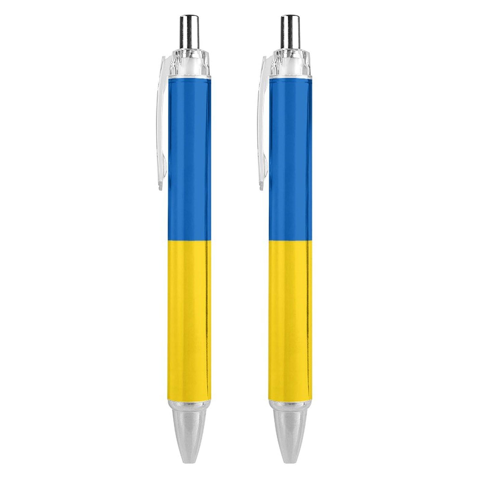 Stylo à bille Ukraine de qualité supérieure rétractable avec pointe 0,5 mm - 8
