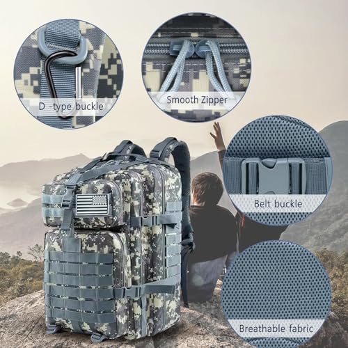 Mochila Táctica Militar 45L Waterproof para Trekking miniatura 4