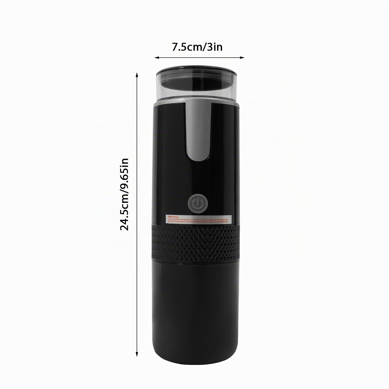 Macchina per caffè espresso elettrica portatile, macchina per capsule con batteria, macchina da caffè da campeggio con capsule di caffè/polvere di caffè istantanea per viaggi, ufficio