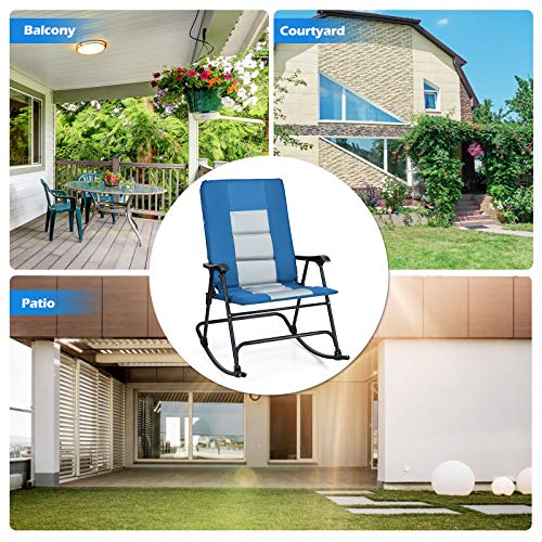 Giantex GT70500-OPBL Camping Rocking Chair Fold-Able Oversized thumb #3