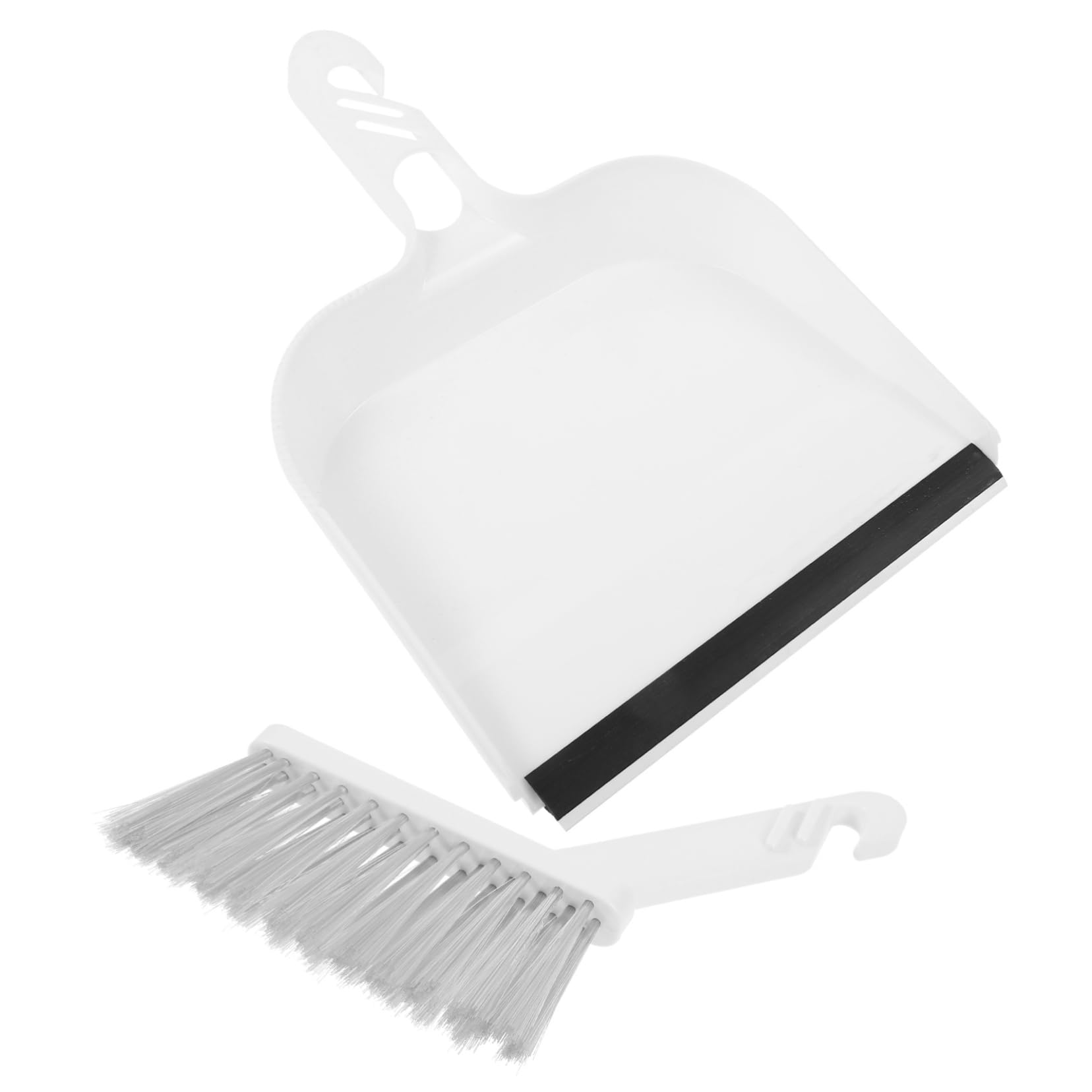 FOMIYES 1 Set Mini Table Broom Mini Dust Pan Tool Desk Cleaning Broom Table Sweeper Detail Brush Desktop Waste Cleaning Tool Table Whisk Broom Tools Child Portable White Plastic