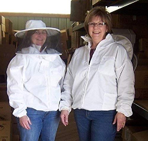 Beekeeping Zip Up Jacket with Round Hat/Veil (4X Large)
