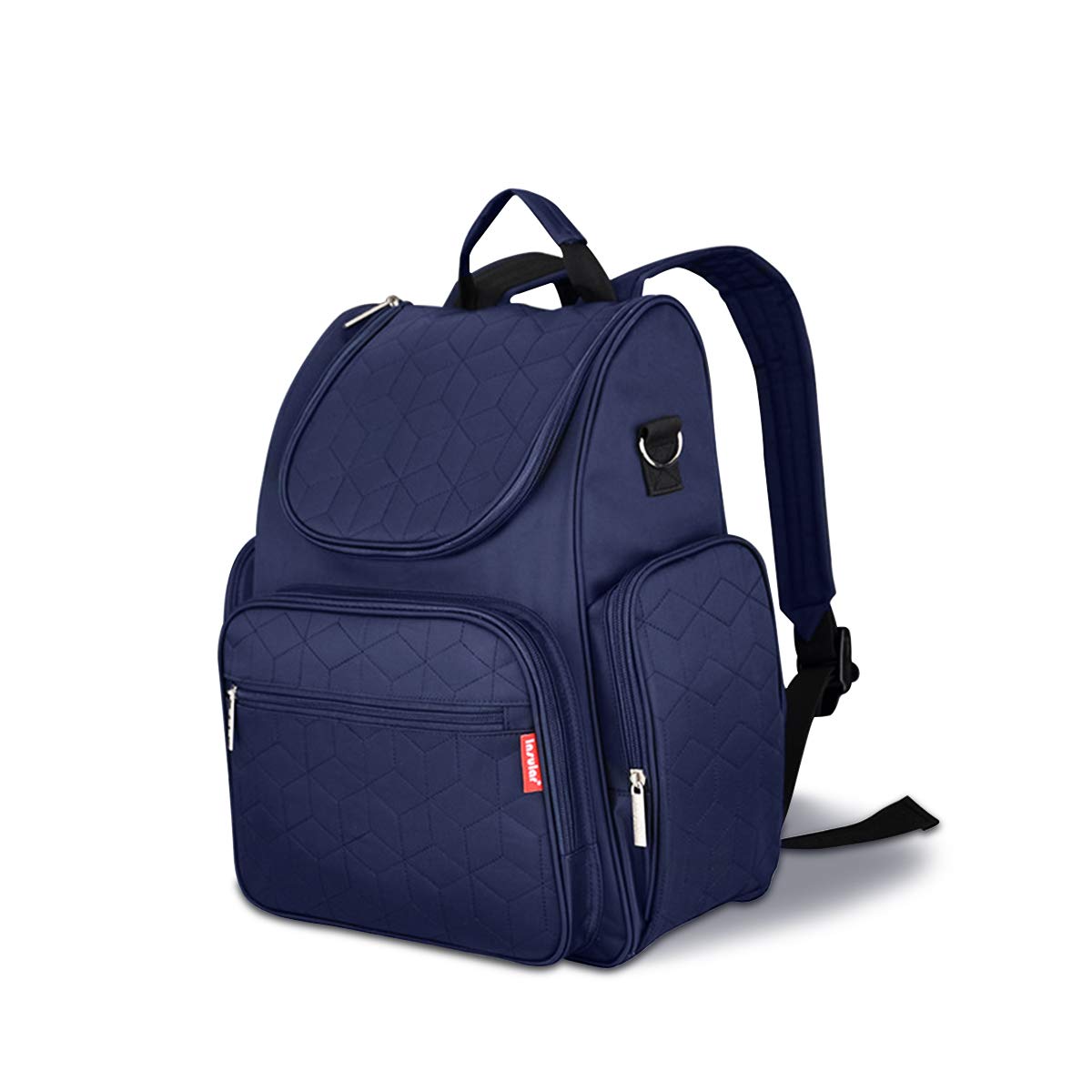 SONARIN Multifunzione Zaino Fasciatoio Bambino per Pannolini con Fasciatoio e Fascia per Passeggino,Organizer per Zaino da Viaggio,Impermeabile, Grande Capacità, Elegante e Resistente(Blu Scuro)