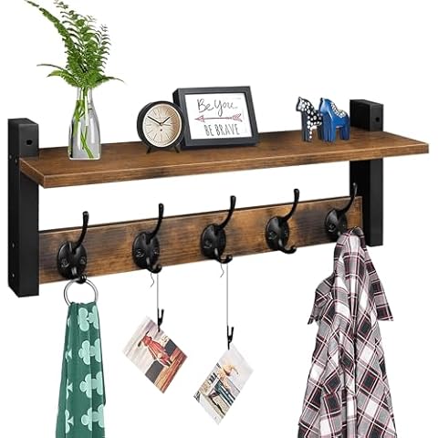Homode Wall Hooks with Shelf Cover