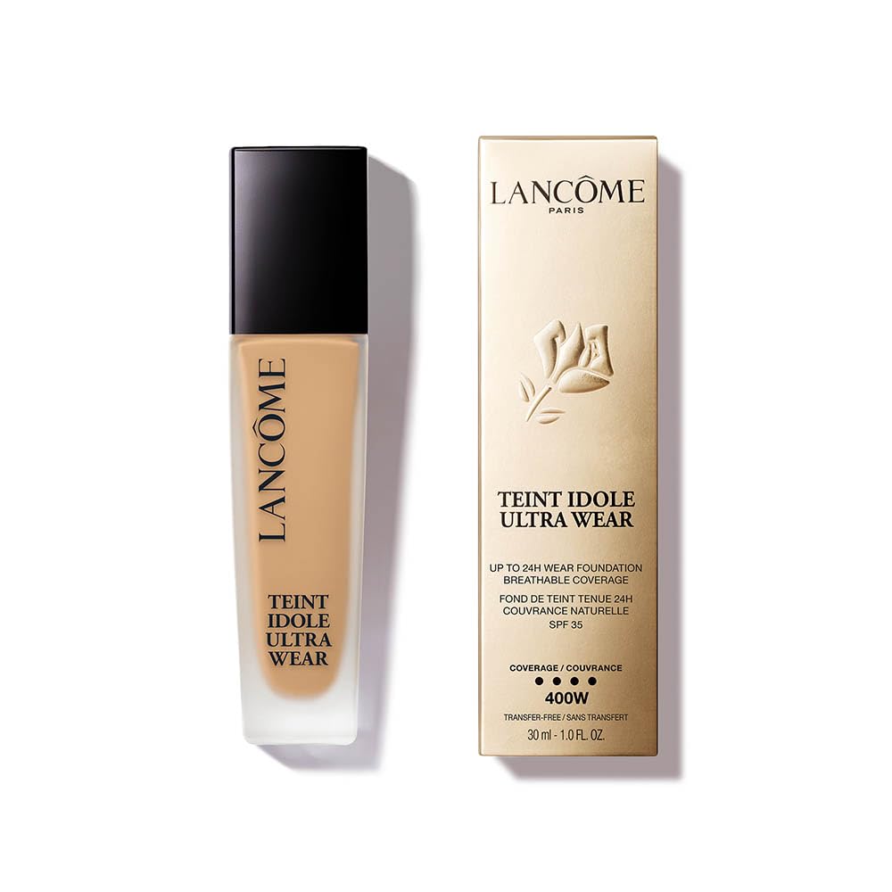 Lancôme Teint Idôle Ultra Wear Skincare Foundation, Long-lasting And Hydrating, Full Coverage, Natural Matte Finish, SPF 35