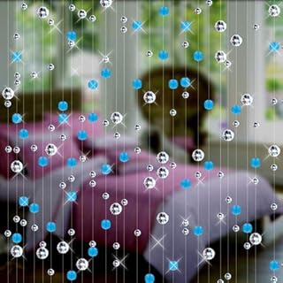 AFANGMQ Fashion Crystal Glass Bero Tenda Interno della Casa Decorazione della Casa Cristallo Iridescente Tenda Perline per Camera Doorway Divider Party Wedding Bambini Camera da Letto Decorazioni
