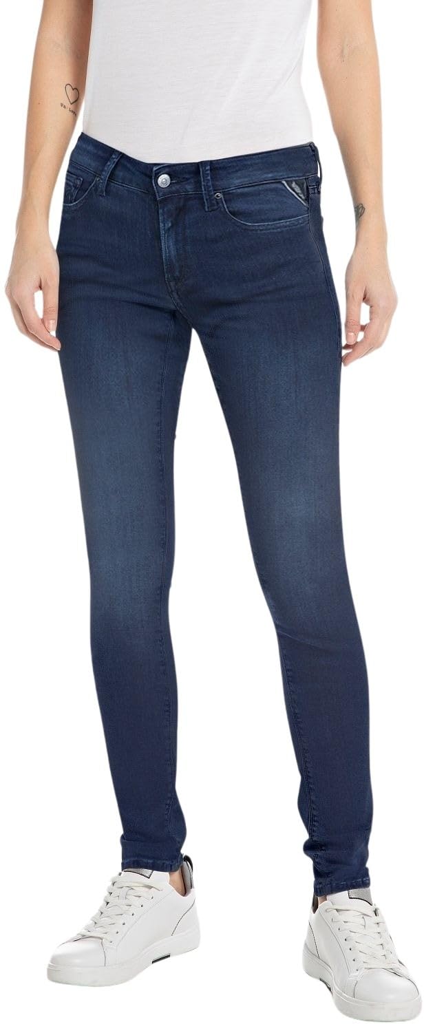 Replay women's jeans with power stretch, blue (Dark Blue 007), 31W / 30L